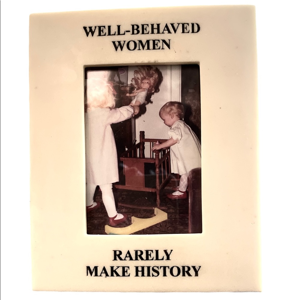 White Marble “Well Behaved Women Never Make History” Photo Frame
